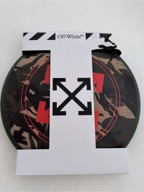 Off-White Camo Vinyl Record with Red Arrow Motif
